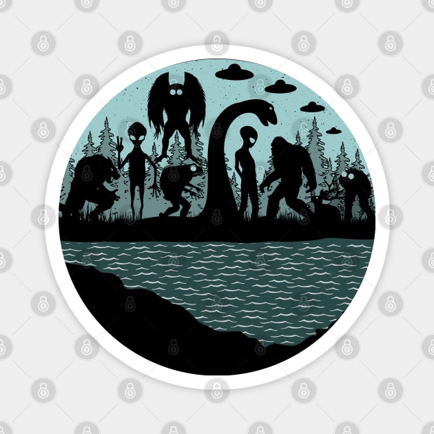 Cryptid Magnet by Tesszero